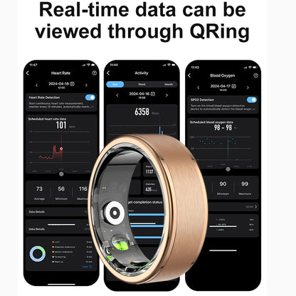 SENBONO R03 Smart Ring Blood Oxygen Heart Rate Monitor Sleep Tracker App Control IP67 Waterproof Men Women Plastic Encased